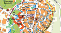 Auszug aus dem Stadtplan Innenstadtbereich