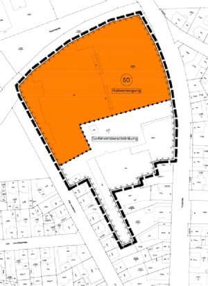 Planbild Bebauungsplan Nahversorgungszentrum Nordstadt