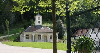 View of the old guardhouse in the princely camp Bensheim