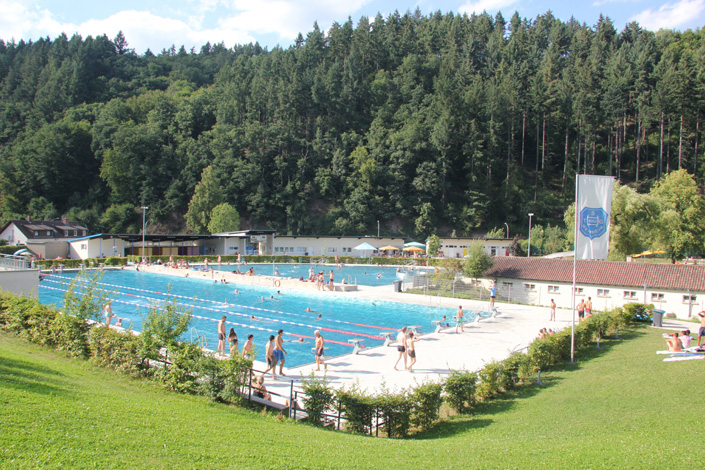 Forest swimming pool