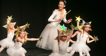 Ballerinas auf der Bühne