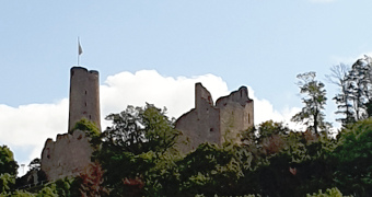 View of the Windeck castle ruins