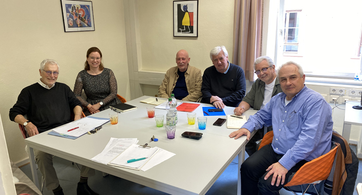 Von links nach rechts: Bernd Joachim Kurz, Anja Rickers, Klaus Schumann, Michael Schulz, Dieter Rauch, Thomas Knapp