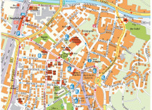 Excerpt of a city map of the city centre