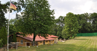Blick auf das Schützenhaus